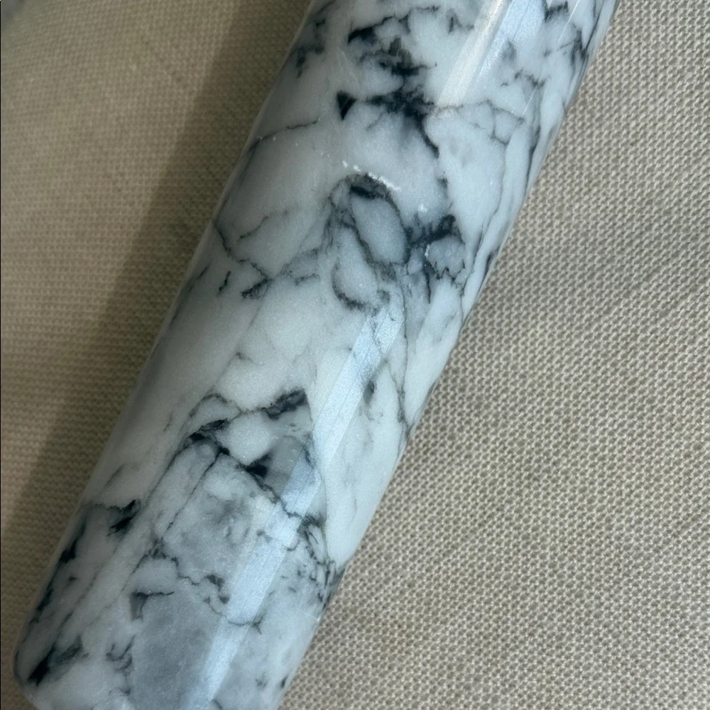 Marble Rolling Pin with Wooden Handles